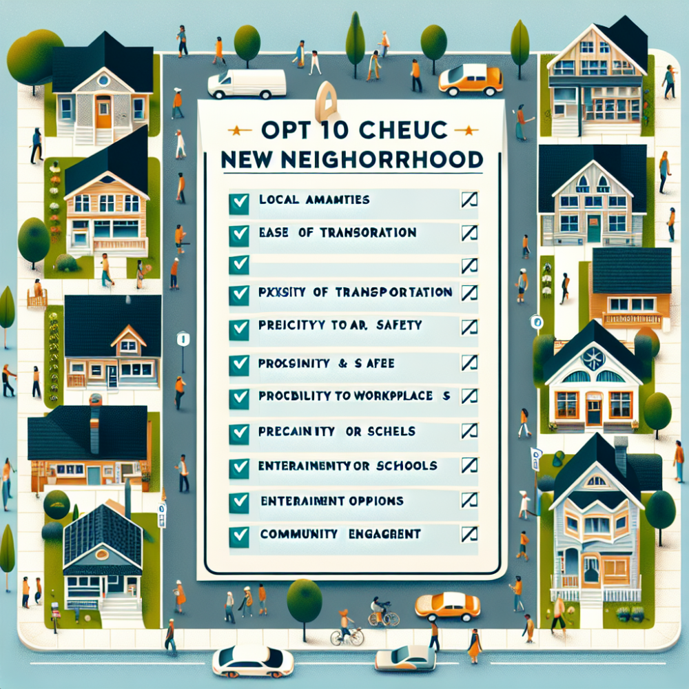 Exploring Your Potential New Neighborhood: A Top 10 Checklist
